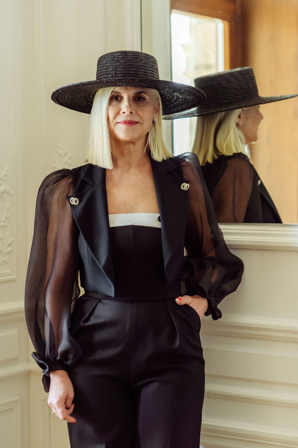 CHAQUETA CORTA ORGANZA