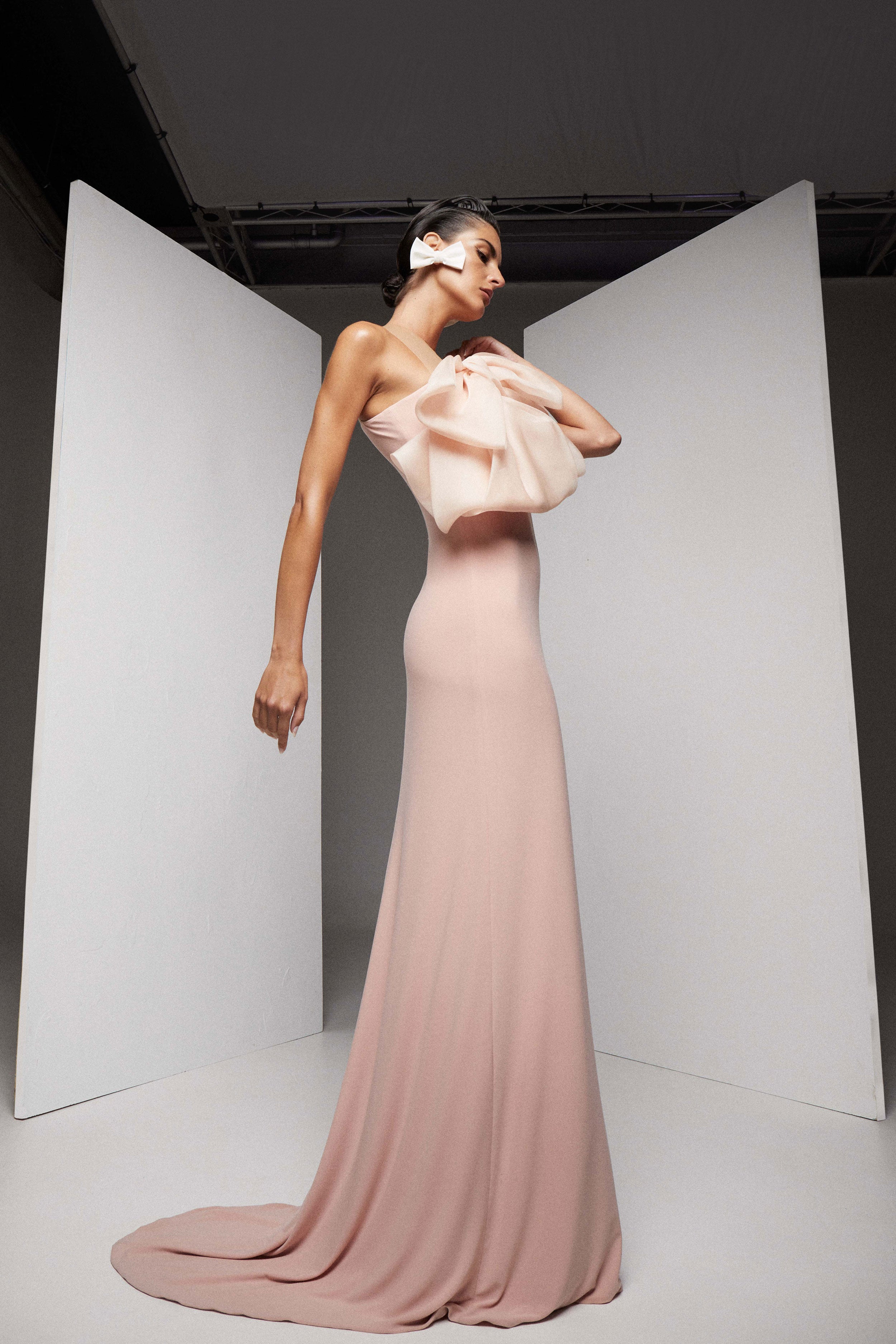 VESTIDO LARGO LAZO ORGANZA