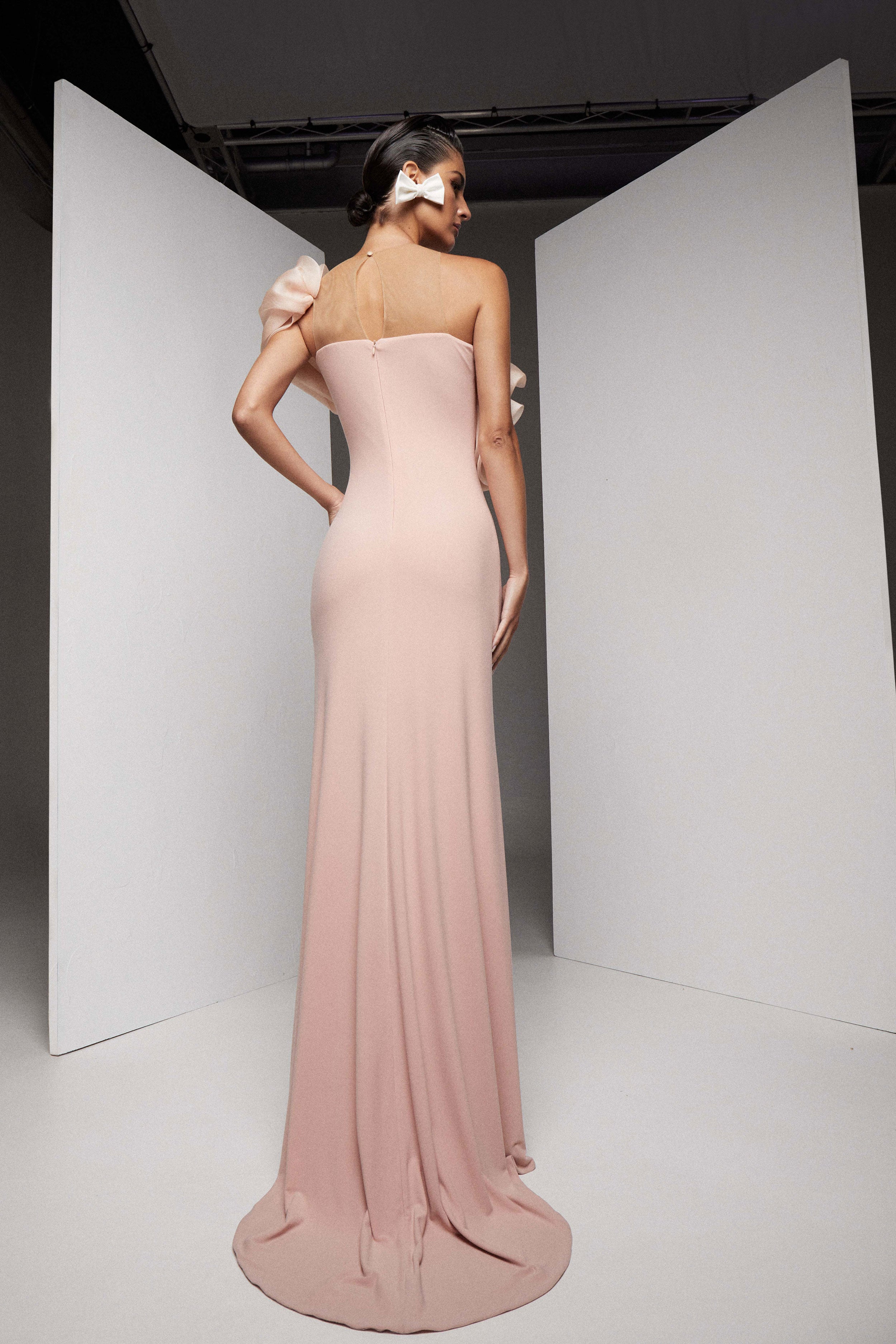 VESTIDO LARGO LAZO ORGANZA