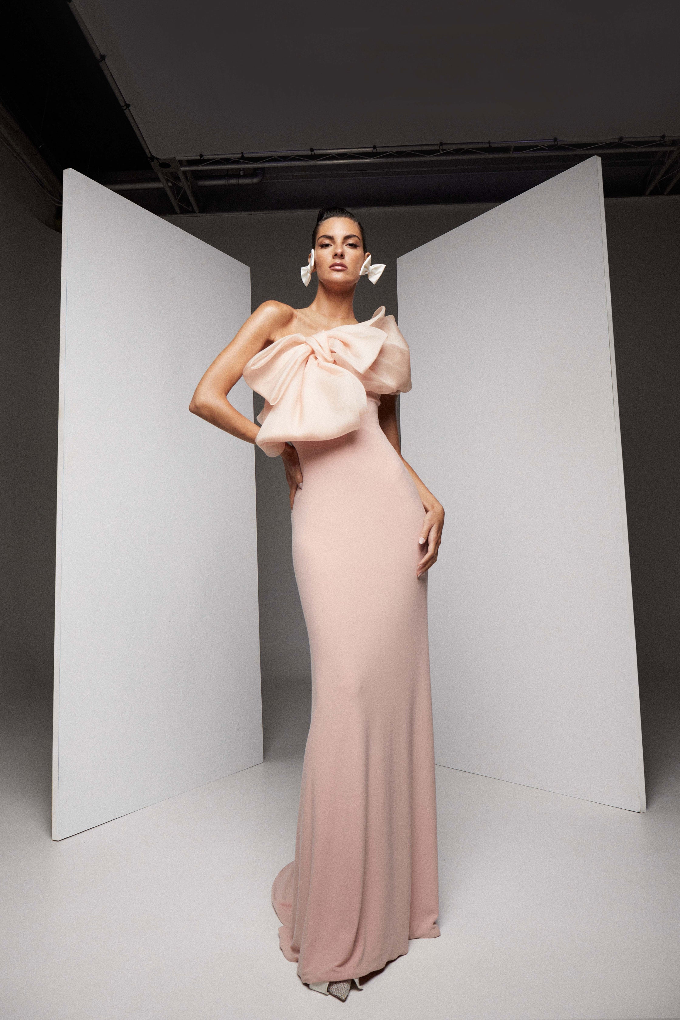 VESTIDO LARGO LAZO ORGANZA