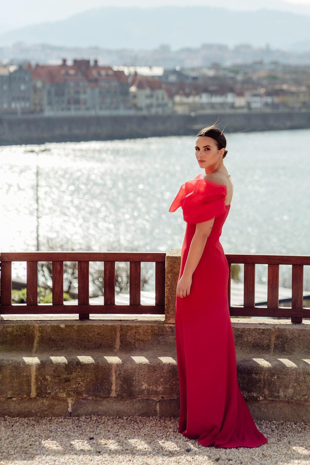 VESTIDO LAZO ORGANZA