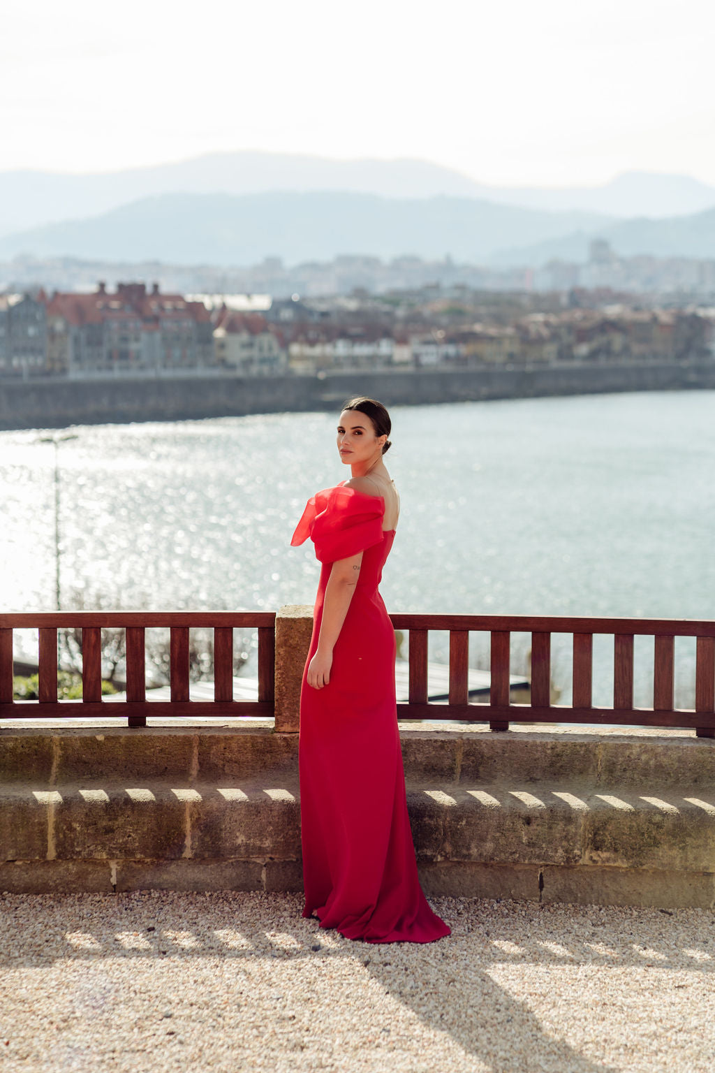 VESTIDO LAZO ORGANZA