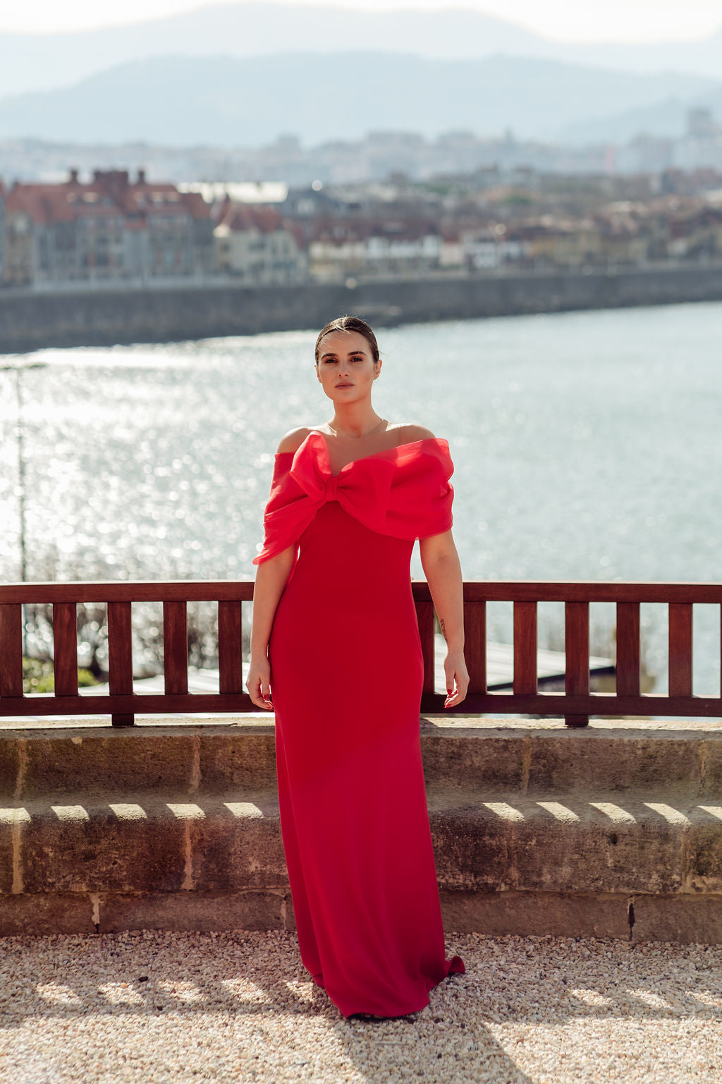 VESTIDO LAZO ORGANZA